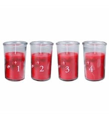 DGA - Advent candle in glass - Red (55001704)