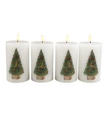 DGA - Advent candles LED - Christmas trees (15001024)
