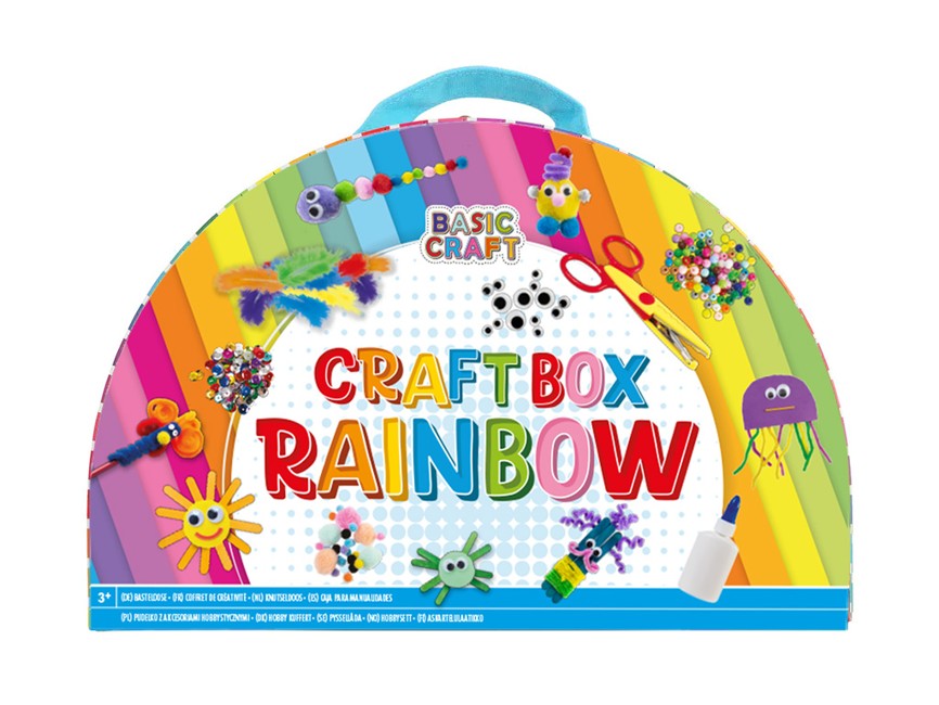 Grafix - Craft Box Regnbue Kreativ Kasse - 31 x 20,5 x 7,3cm