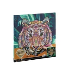 Grafix - Diamond Painting on Canvas Tiger 30 x 30 cm - (K-260008)