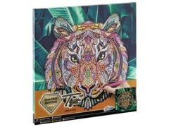 Grafix - Diamond Painting on Canvas Tiger 30 x 30 cm - (K-260008)