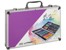 Nassau - Art set 79 pcs in metal box, purple - 36x23cm - (K-AR0926/GE) thumbnail-1