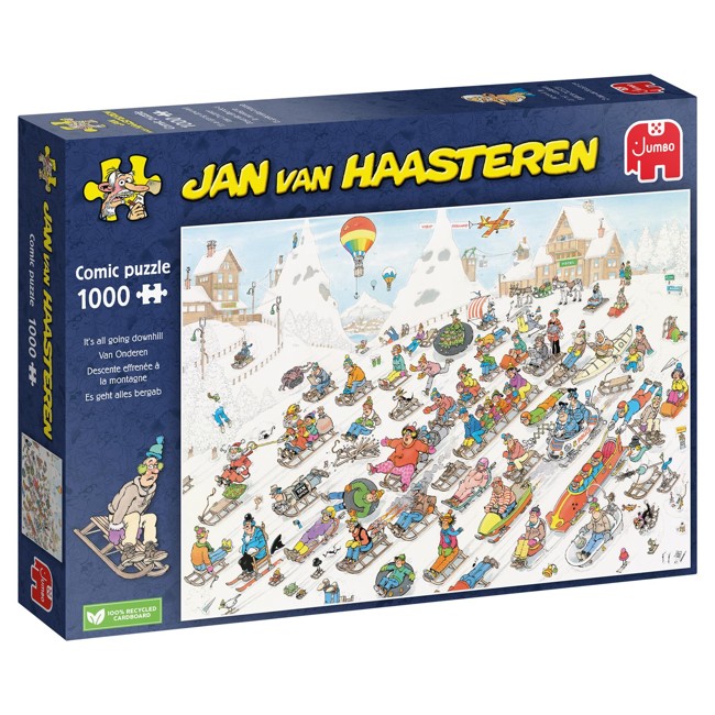 Jan Van Haasteren - Its All Going Downhill (1000 pieces) (JUM00025)