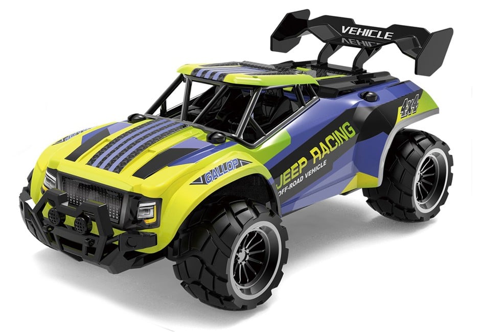 Jeep Racing - R/C 1:20 2,4G 3,7V Li-ion - Blue/yellow