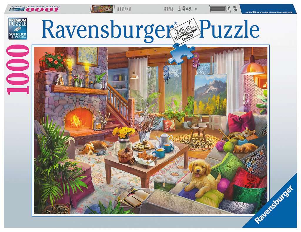 Ravensburger - Cozy Cabin 1000p - (10217495)
