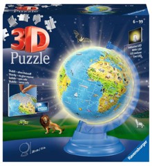 Ravensburger - 3D Childerns Globe Night Light 180p - (10311288)