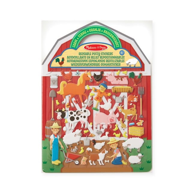 Melissa & Doug - Reusable Puffy Stickers - Farm (19408)