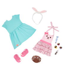 Our Generation - Deluxe Baking Outfit w/ Bunny Apron & Cupcakes (730489)