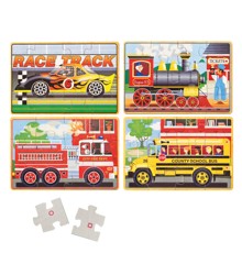 Melissa and Doug  - Vehicle Puzzles in a Box - (13794)