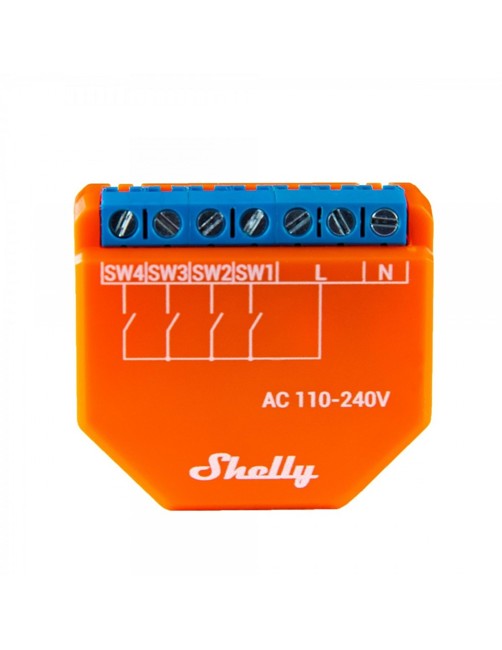 Shelly - Plus I4  WiFi-control for scenes and activation - E