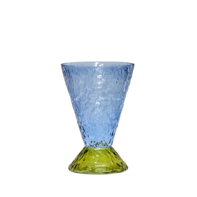 Hübsch - Abyss Vase - Hellblaue Olive