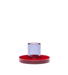 Hübsch - Astra candleholder Small - Red Purple