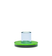 Hübsch - Astra candleholder Small - Blue Green