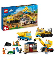 LEGO City - Rakennustyömaan ajoneuvot, nosturi ja purkupallo (60391)