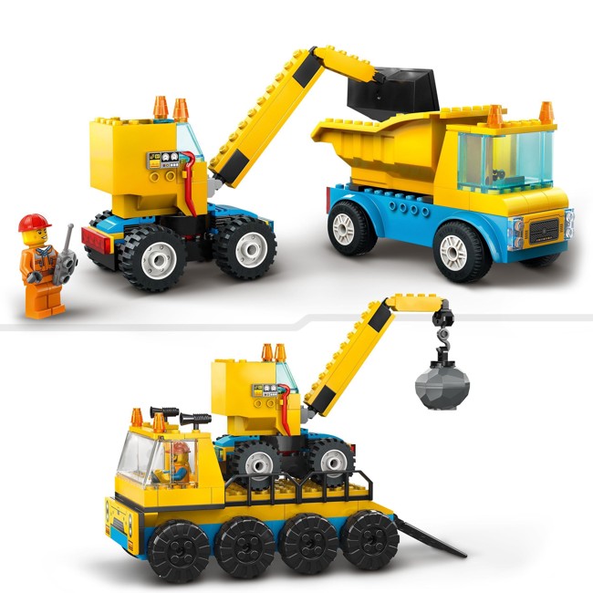 LEGO City - Construction Trucks and Wrecking Ball Crane (60391)