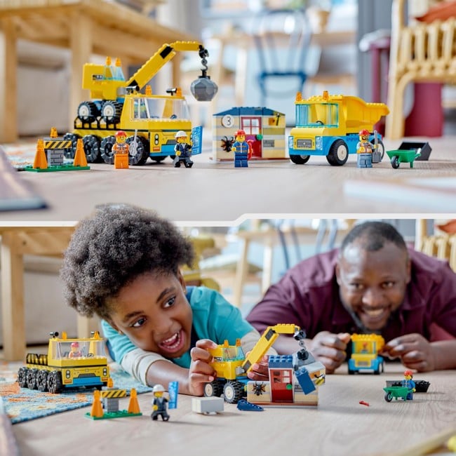 LEGO City - Construction Trucks and Wrecking Ball Crane (60391)