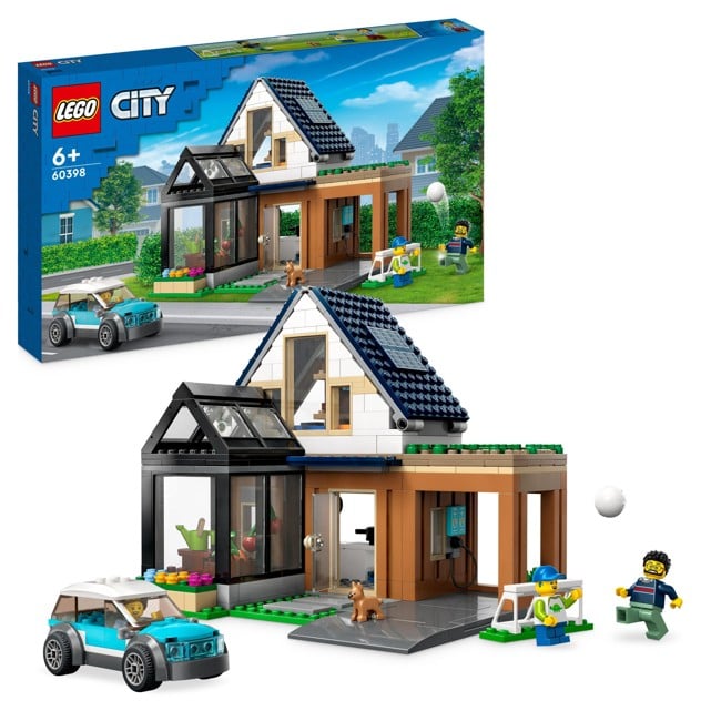LEGO City - Familiehus og elbil (60398)