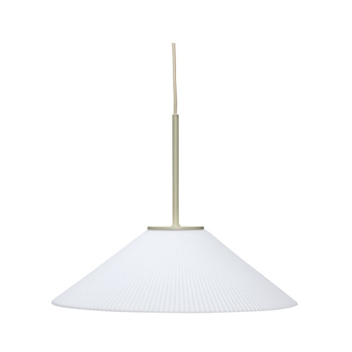 Hübsch – Solid Pendellampa – Ø44 cm – Vit &