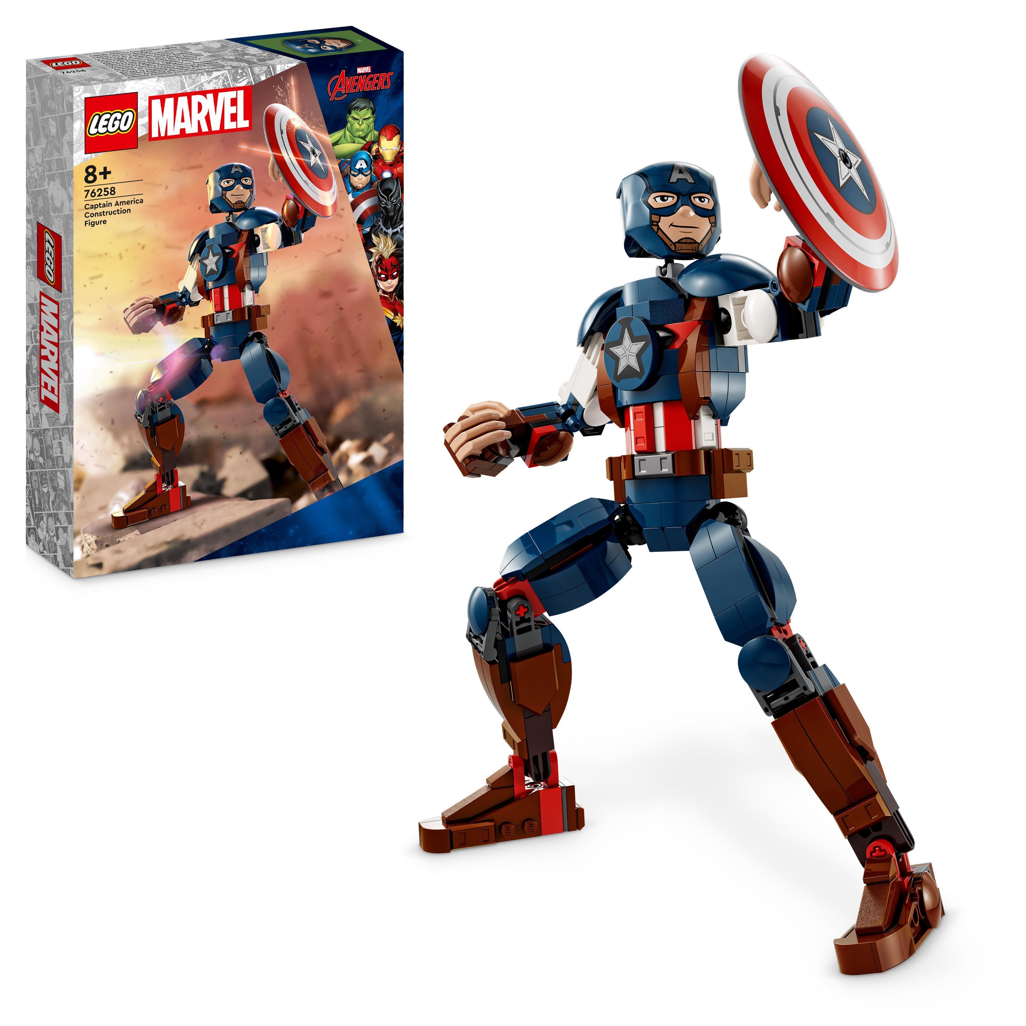 LEGO Super Heroes - Byggbar figur av Captain America (76258) - Leker
