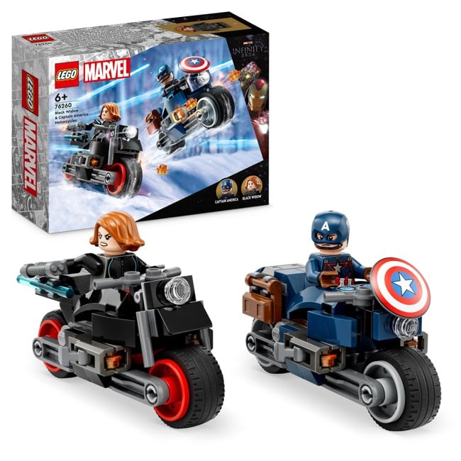 LEGO Super Heroes - Motorsyklene til Black Widow og Captain America (76260)