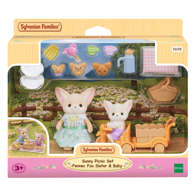 Sylvanian Families - Sunny Picnic Set - Fennec Fox Sister & Baby (5698)