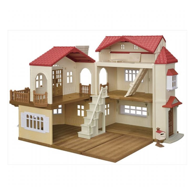 Sylvanian Families - Byhus med Lys - med det hemmelige loftsrum (5708)