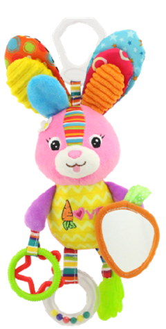 Happy Baby - Activity Hanger Rabbit Pink (502207)