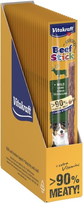 Vitakraft - 25 x Beef Stick vildt 12gr