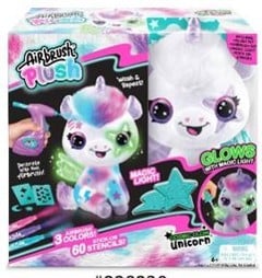 Airbrush Plush - Glow in the Dark Unicorn (1274)