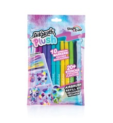 Airbrush Plush - Refillsæt 10 Farvepenne