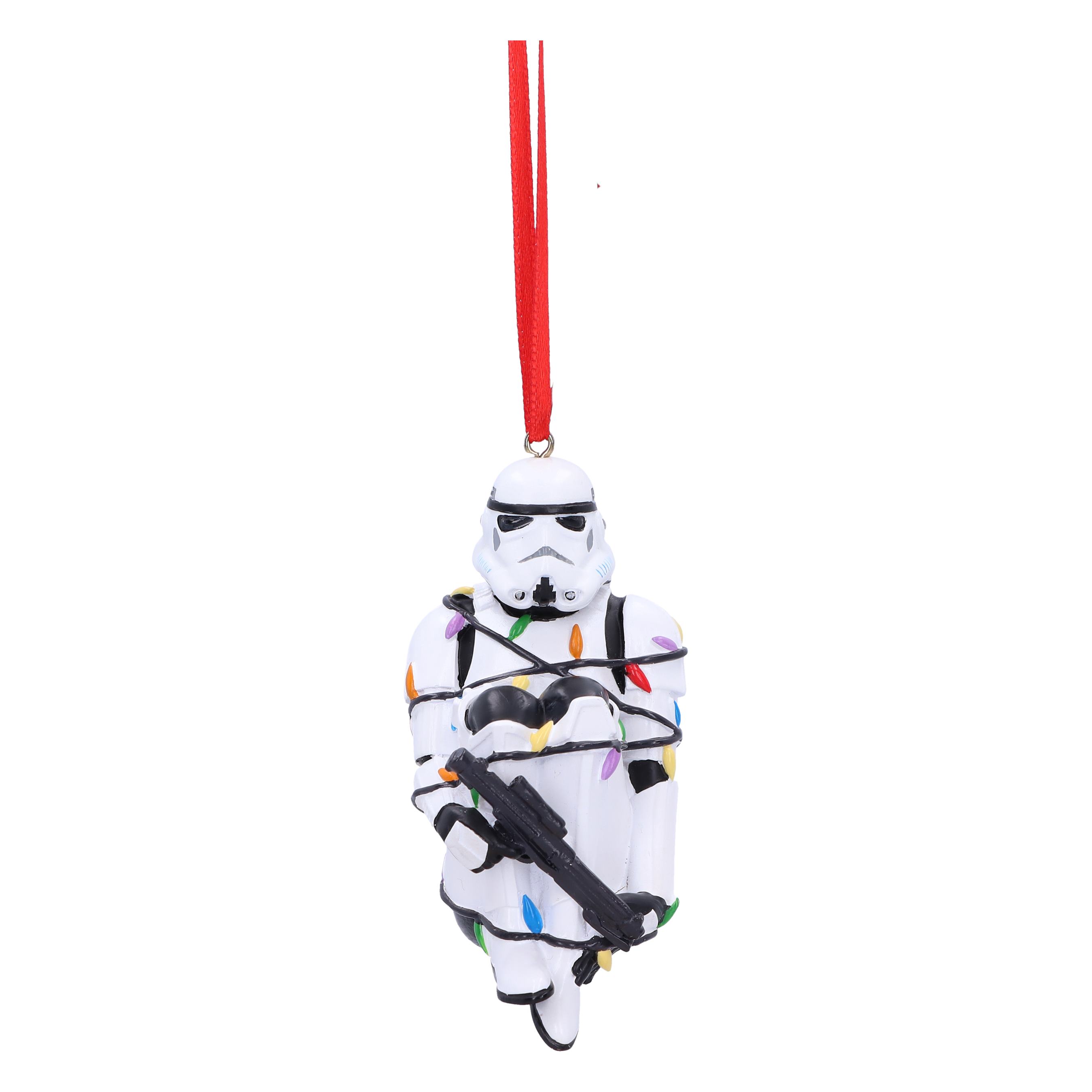 Stormtrooper In Fairy Lights Hanging Ornament 9cm - Fan-shop