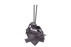 Harry Potter Hufflepuff Crest (Silver) Hanging Ornament 6cm