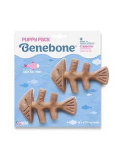 Benebone - Fishbone Hvalp 2-Pak Mini 12cm -