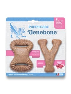 Benebone - Hvalp 2-Pack Dental Chew/Wishbone 10cm -