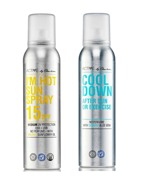 Active By Charlotte - I'M Hot Sun Spray SPF 15 150 ml + Active By Charlotte - Cool Down After Sun Or Exercise 150 ml - Sonnencreme