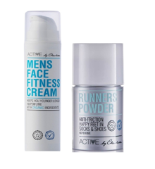 Active By Charlotte - Mens Face Fitness Cream 50 ml + Active By Charlotte - Runners Powder 50 gr.