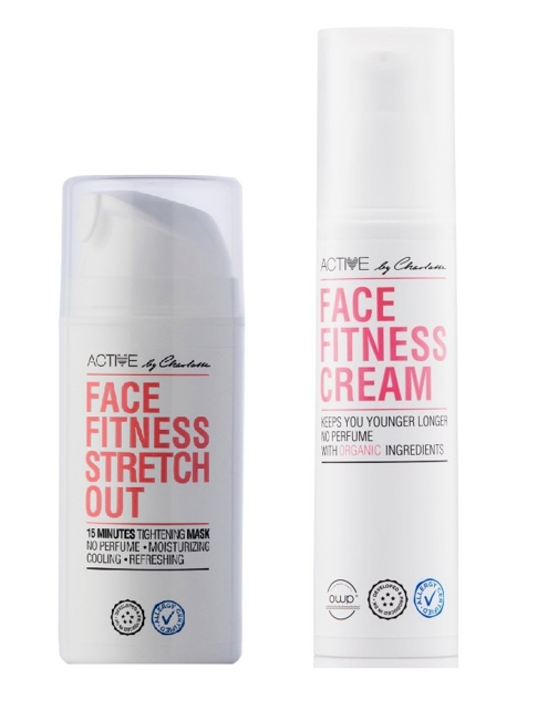 Active By Charlotte - Face Fitness Stretch Out 100 ml + Active By Charlotte - Face Fitness Cream 50 ml