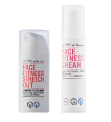 Active By Charlotte - Face Fitness Stretch Out 100 ml + Active By Charlotte - Face Fitness Cream 50 ml