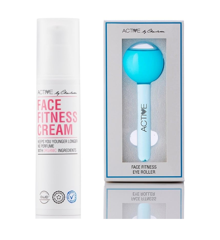 Active By Charlotte - Face Fitness Cream 50 ml + Active By Charlotte - Eye Roller Blue
