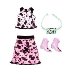 Barbie - Complete Looks - Hvid bluse og Pink nederdel