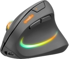 Speedlink - PIAVO PRO Illuminated Genopladelig Vertikal Ergonomisk Mus - trådløs, gummisort