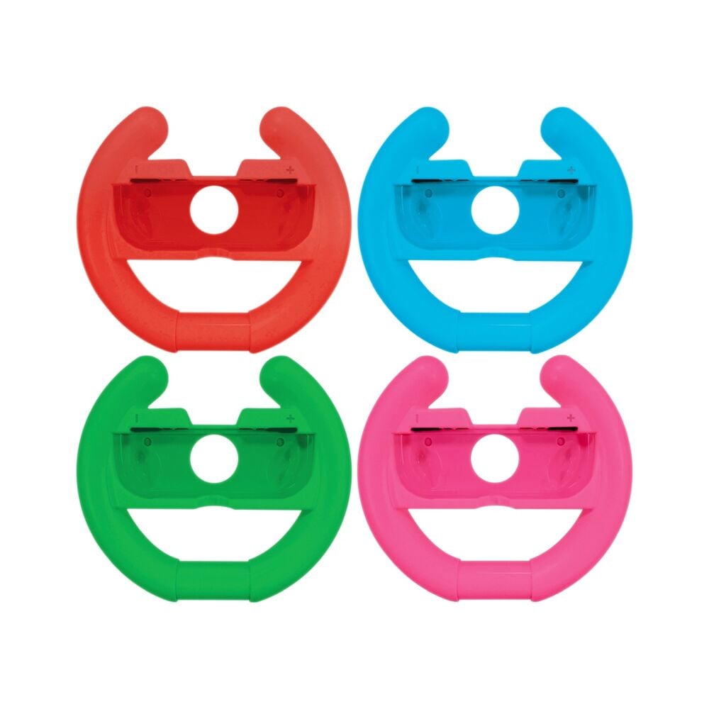 ONIVERSE - Pack of 4 Racing wheel controller holders - Blue/Red/Green/Pink - Videospill og konsoller