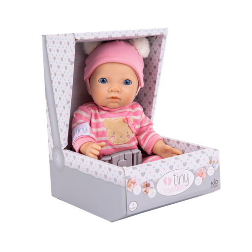 Tiny Treasures - My First Toys Treasures Doll and Dollhouse - Pink ( 30471 ) - Leker