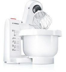 Bosch - Kitchen Machine, MUM4, 600 W, - White / Deep Red