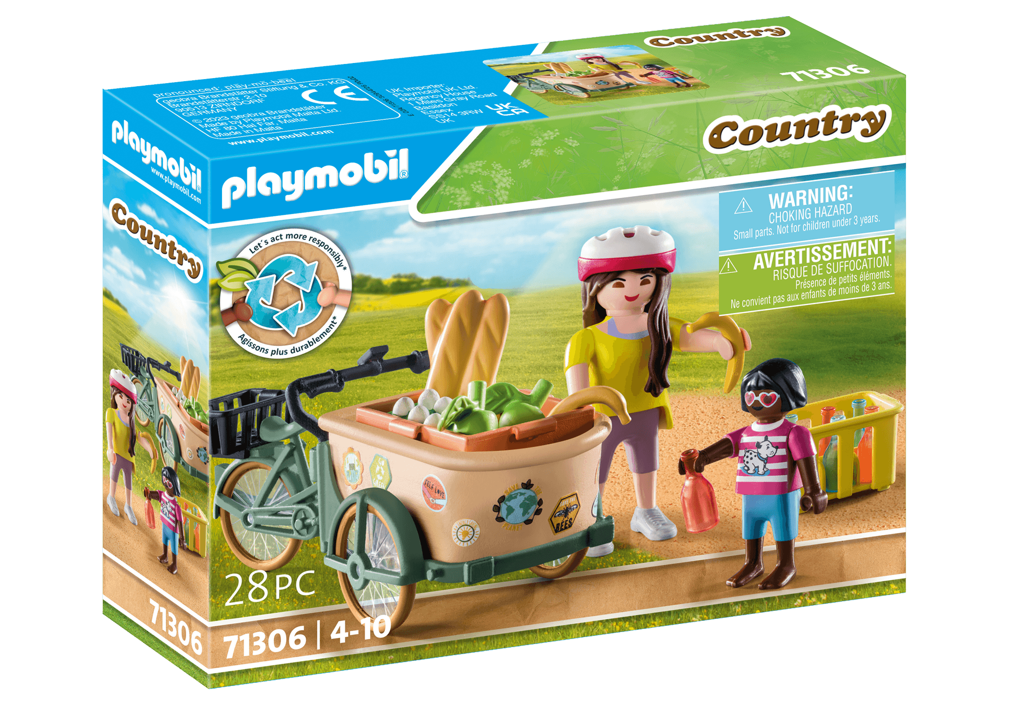 Playmobil - Farmers Cargo Bike (71306) - Leker