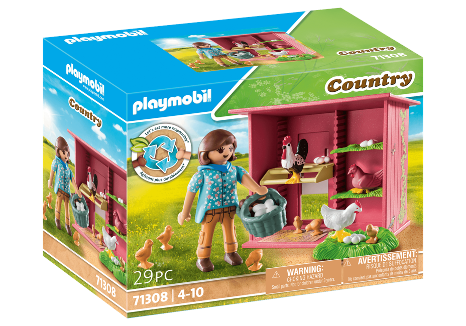 Playmobil - Höns med kycklingar (71308)