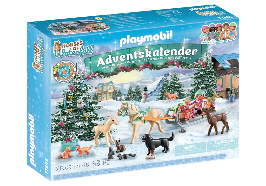 Playmobil - Adventskalender Hästar: Slädfärd i juletid (71345)