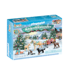 Playmobil - Adventskalender Paarden: kerst sleerit (71345)