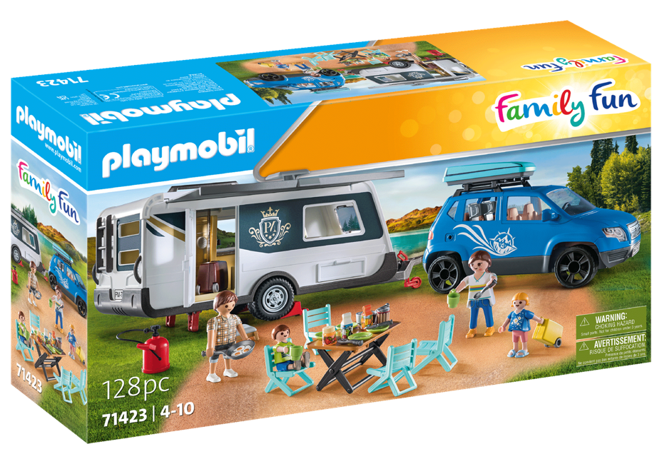 Playmobil - Bil med husvagn (71423)