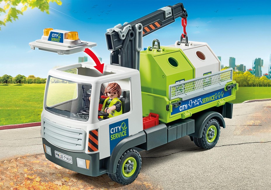 Playmobil - Waste glass truck with container (71431)